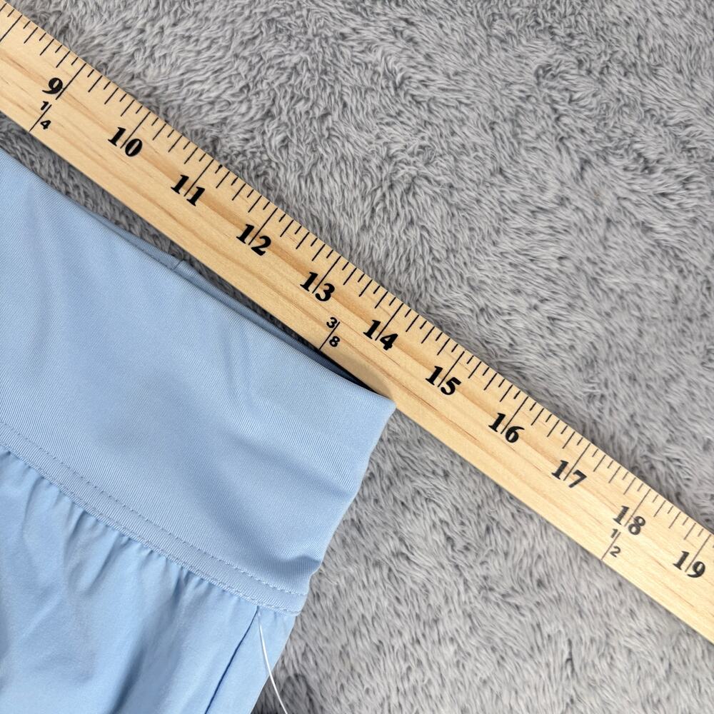 Goat USA Women's Woven Shorts Back Zip Pocket Performance Casual Blue Sz Medium - Picture 7 of 9